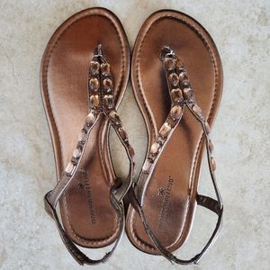 Montego Bay Club - bronze jewel sandals